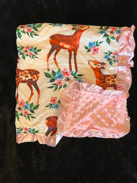 Deer with Pink Back and Ruffle