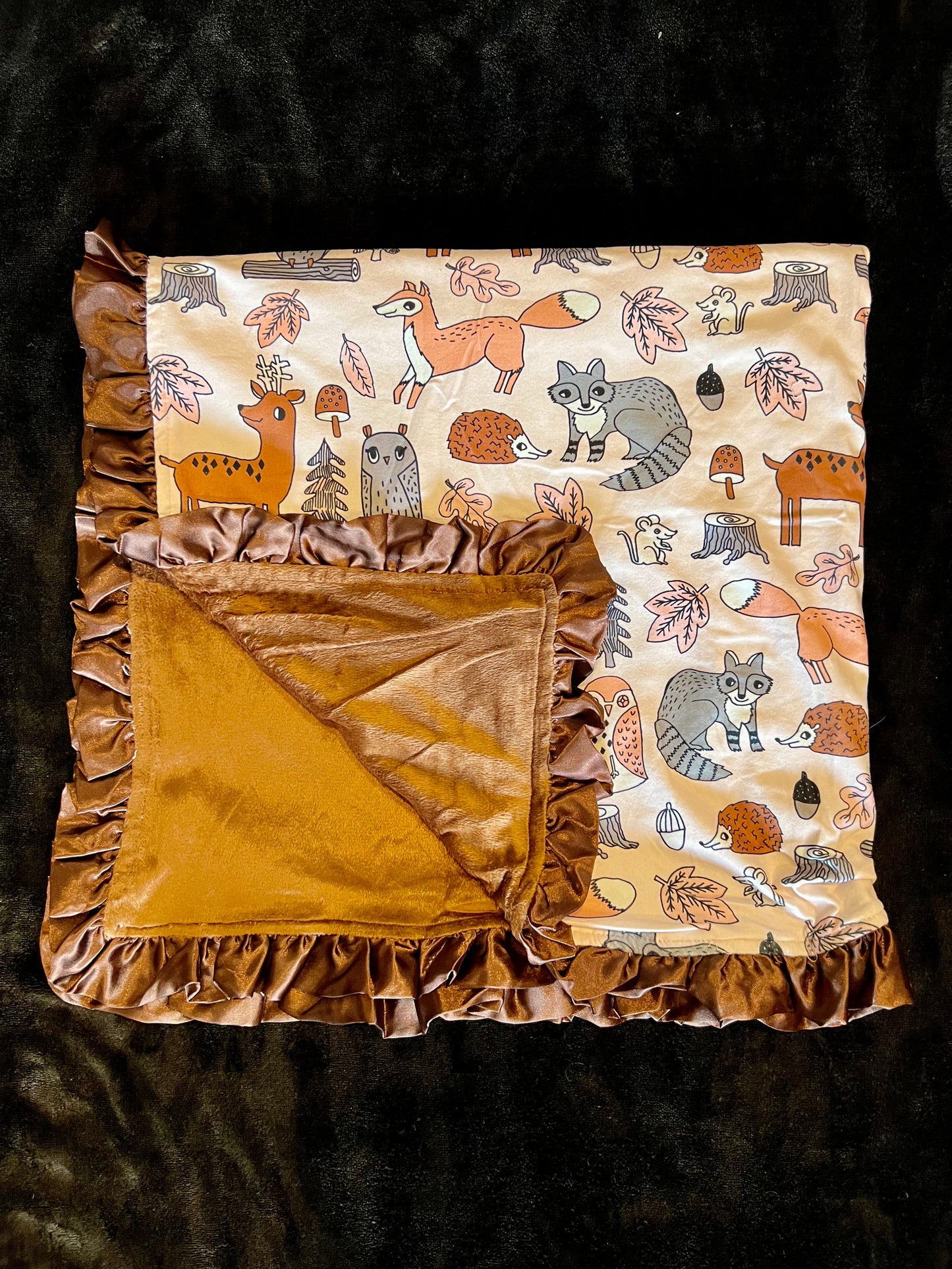 Brown Fox and Deer with Ruffle