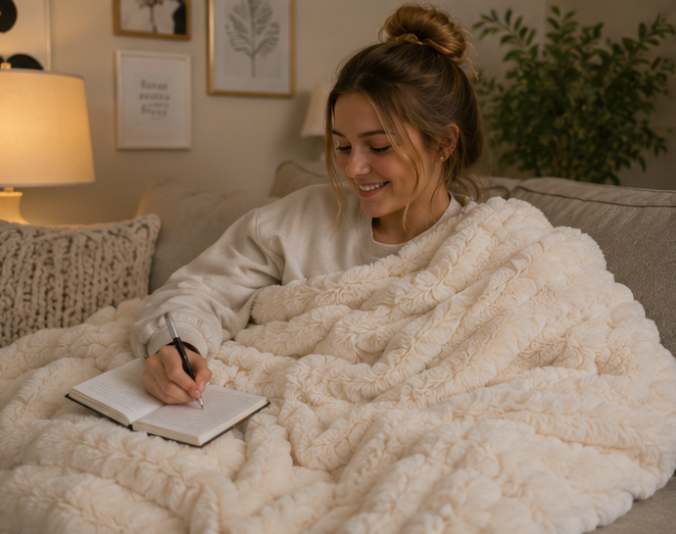 50" X 60" Luxury Bubble Blanket